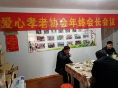 阜阳市爱心孝老协会召开年终会长会